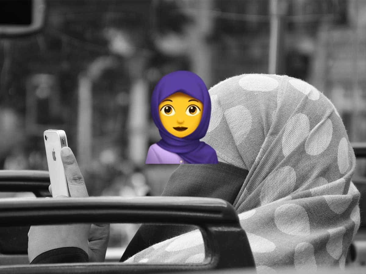 Wiener Schülerin erfand Kopftuch-Emoji - Foto - Pixabay und emojipedia.org - Icon Woman With Headscarf on Apple iOS 11.1