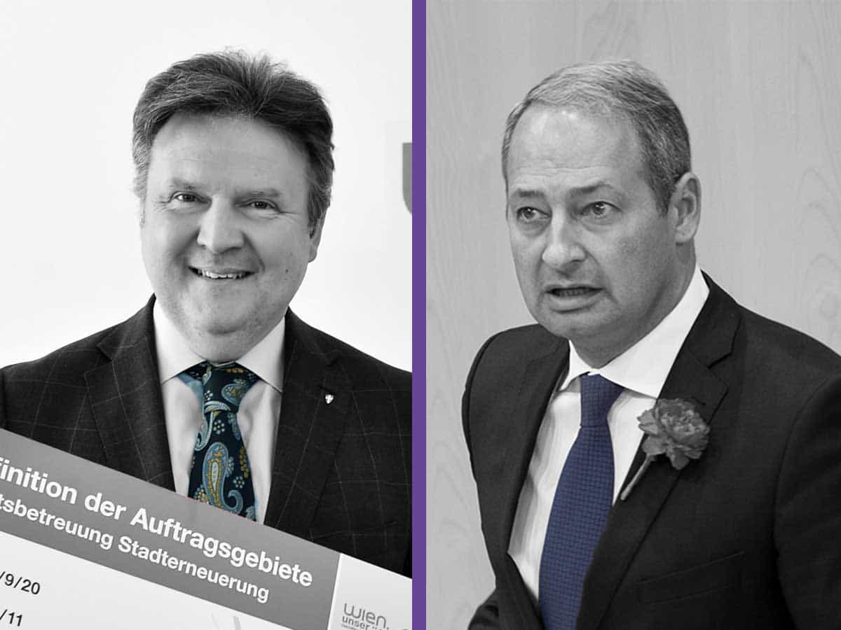 li Michael Ludwig - PID C. Jobst - re Andreas Schieder - Fass ohne Boden