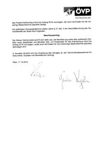 Beschlussantrag der ÖVP Wien 2015