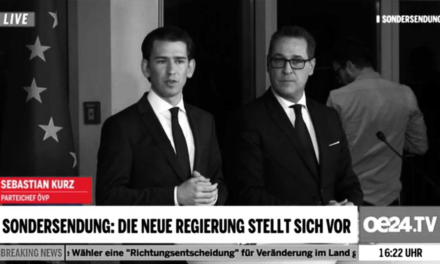 Regierungsprogramm - Screenshot oe24.at