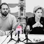 Markus Ornig mit Beate Meinl-Reisinger - Foto NEOS Wien