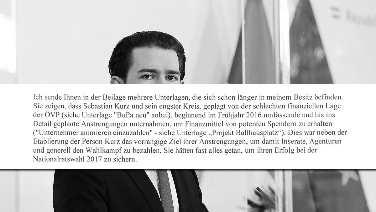 WKStA Anzeige gegen Kurz - Foto Sebastian Kurz - Dragan Tatic BKA