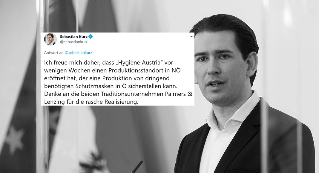 Sebastian Kurz - BKA Christopher Dunker und Screenshot Twitter