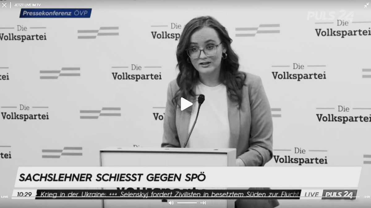 Laura Sachslehner - Screenshot puls24.at