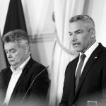 Werner Kogler und Karl Nehammer - BKA - Christopher Dunker