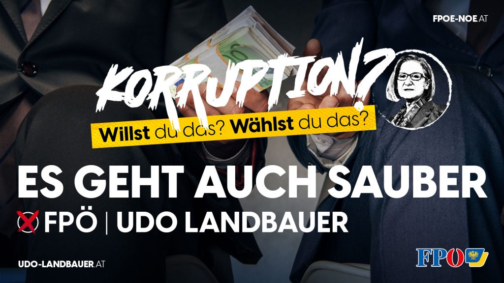 FPÖ NÖ Sujetbild Korruption