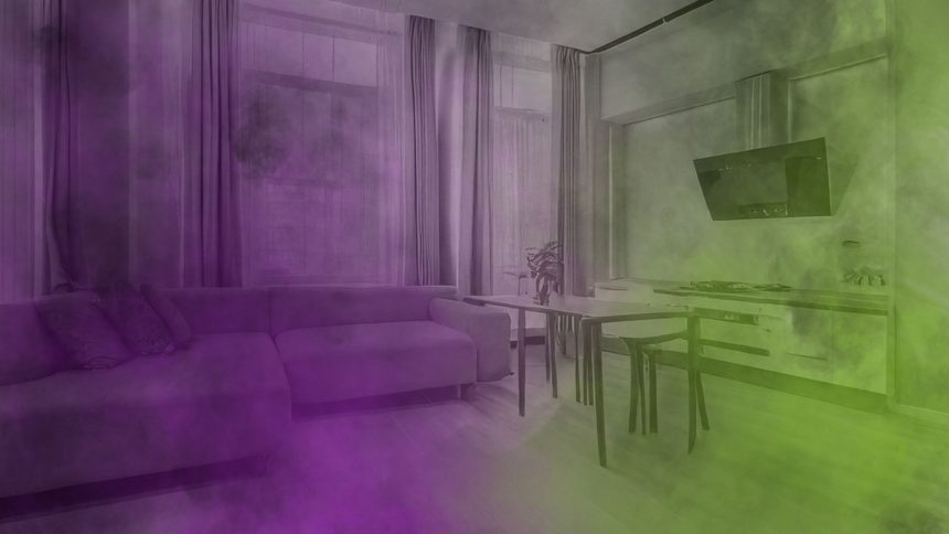 Wohnzimmer einer Wohnung - FoB AI