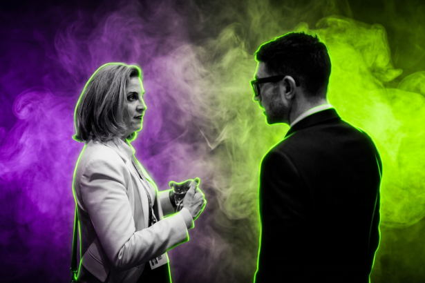 Beate Meinl-Reisinger und Alex Soros - Screenshot Instagram - Runway FoB AI