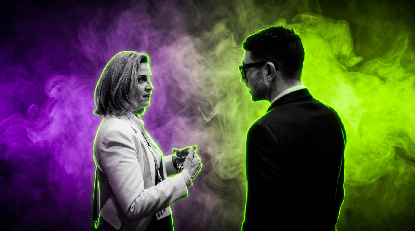 Beate Meinl-Reisinger und Alex Soros - Screenshot Instagram - Runway FoB AI