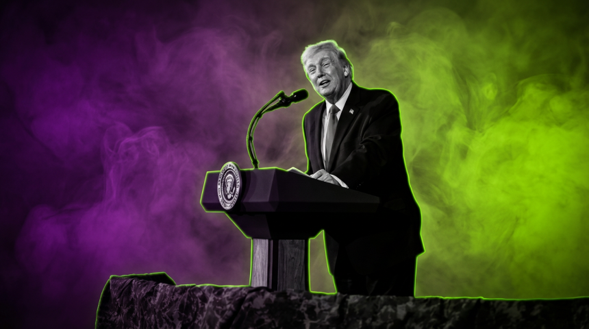 Donald Trump Rede - White House - Runway FoB AI