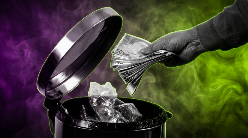 Sujetbild Geldvernichtung - Richard Villalon - Adobe Stock - Runway FoB AI