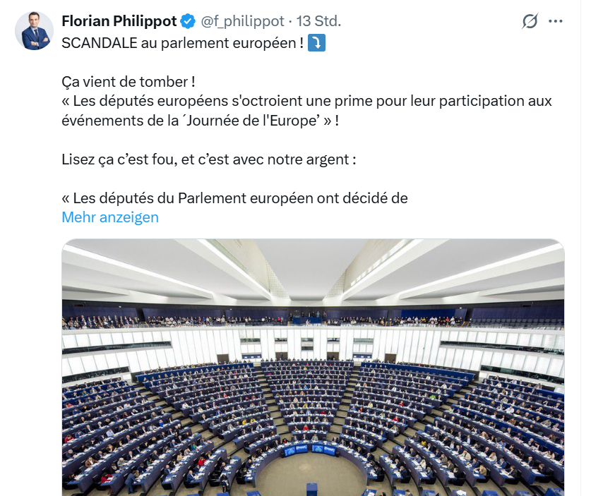 Das Posting von Florian Philippot