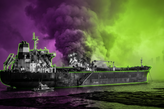 Sujetbild brennender Tanker - Runway FoB AI