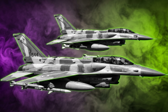 Sujetbild israelische Kampfjets - IDF - Runway FoB AI