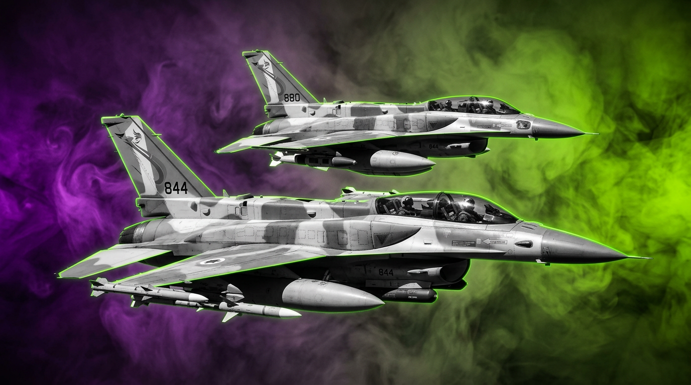 Sujetbild israelische Kampfjets - IDF - Runway FoB AI