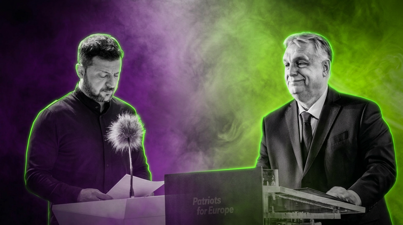 Wolodymyr Selenskyj und Viktor Orban - Runway FoB AI