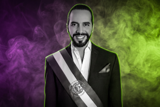 El Salvadors Präsident Nayib Bukele - Offizielles Portrait - Runway FoB AI