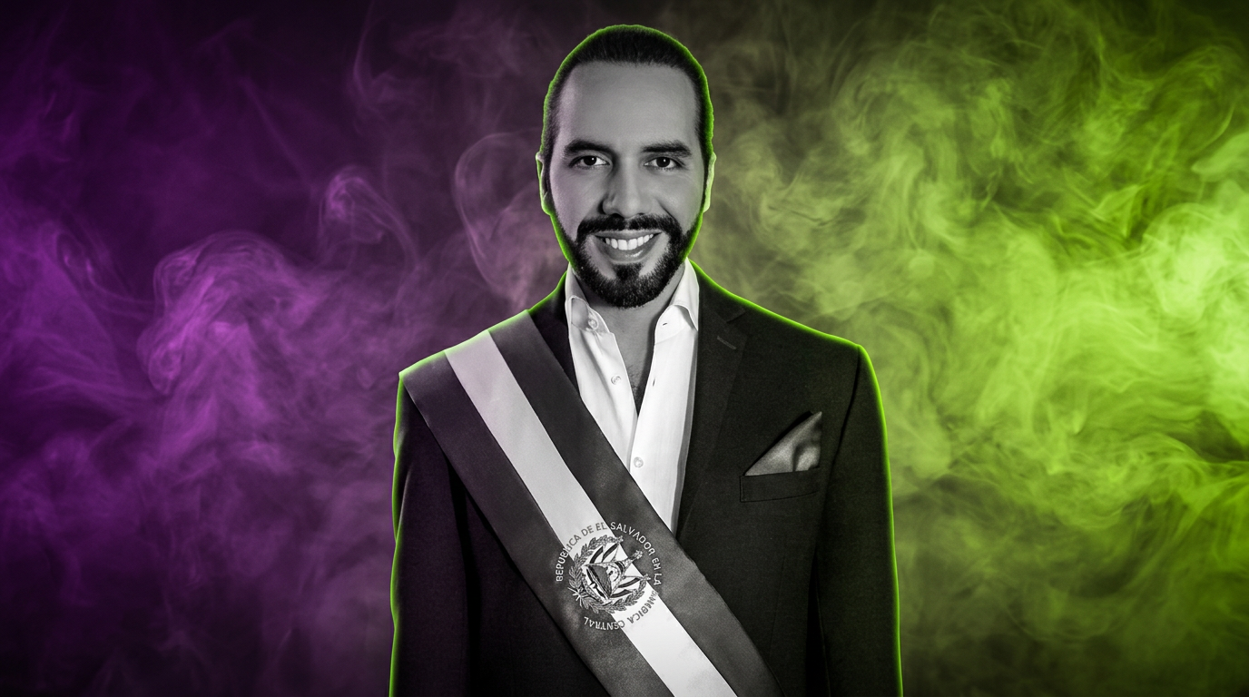 El Salvadors Präsident Nayib Bukele - Offizielles Portrait - Runway FoB AI