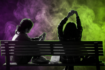 Sujetbild Jugendliche und Social Media - Rudy and Peter Skitterians - Pixabay - RUnway FoB AI