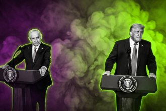 Benjamin Netanjahu und Donald Trump - White House - Runway FoB AI