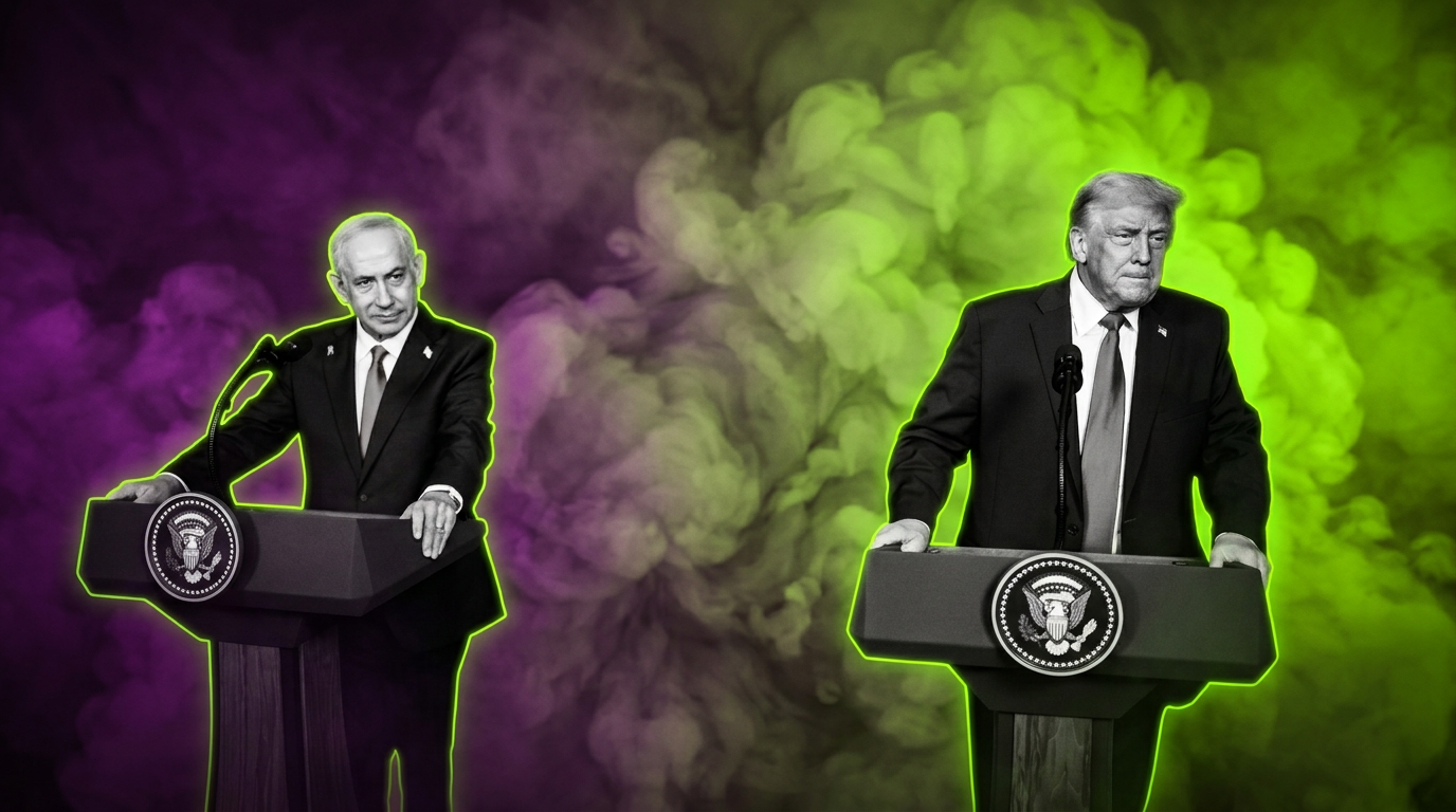 Benjamin Netanjahu und Donald Trump - White House - Runway FoB AI