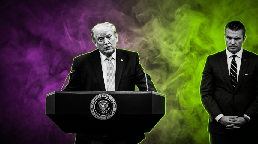 Donald Trump und Pete Hegseth - White House - Runway FoB AI