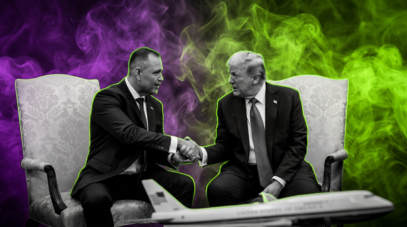 Sujetbild Polen Karol Nawrocki und Donald Trump - White House - Runway FoB AI