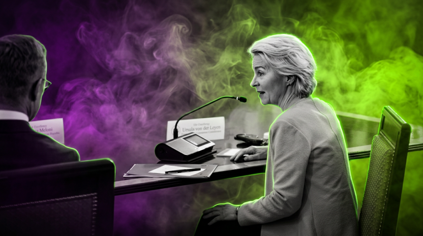 Ursula von der Leyen - White House - Runway FoB AI