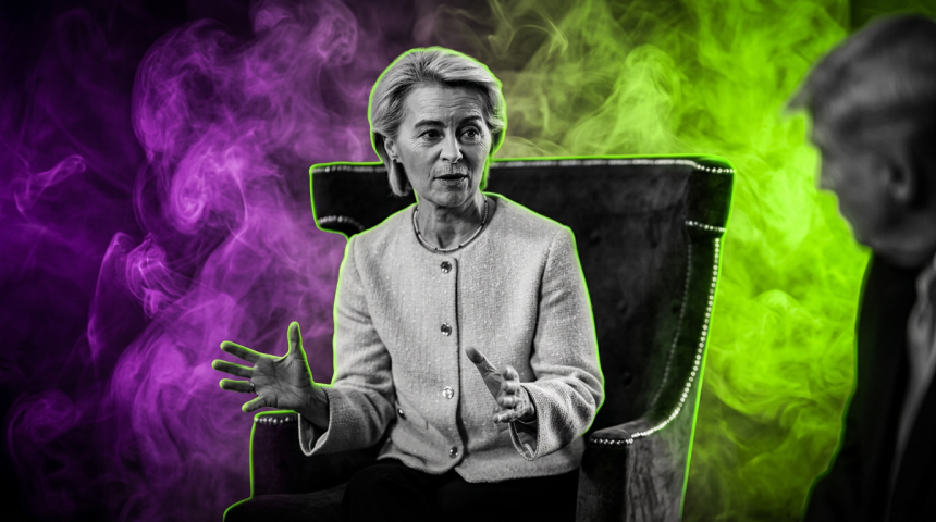 Ursula von der Leyen - White House - Runway FoB AI