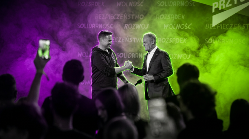 Rafał Trzaskowski und Donald Tusk - Polen - Screenshot X - Runway FoB AI